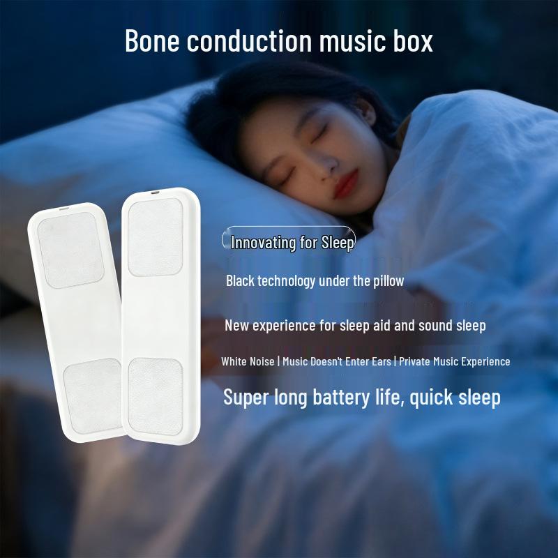 

Bluetooth Bone Conduction Sleep Earbuds with Auto Reconnect & Long Battery Life Bone Conduction Bluetooth Speaker білий