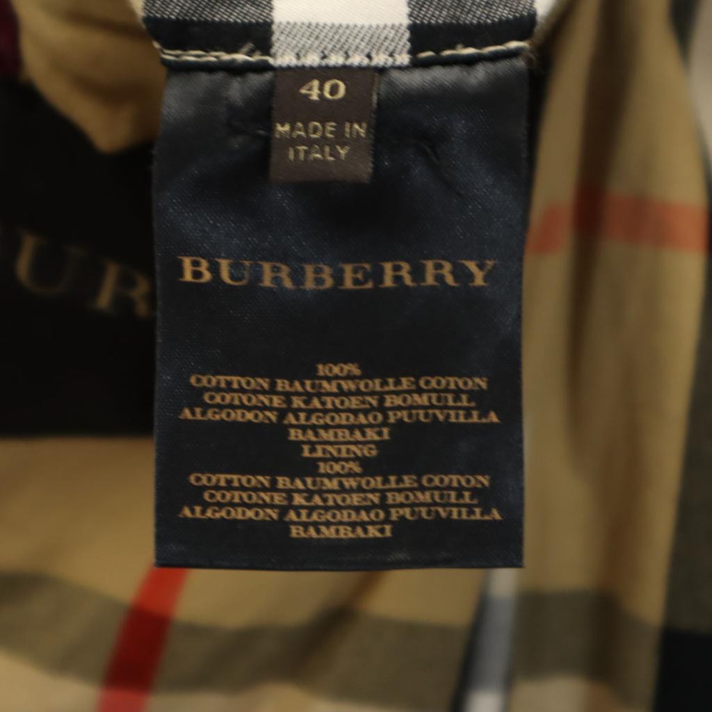 Burberry Made In Italy Trench Coat 40 Beige with Fox Fur Women Used