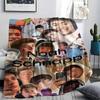 Noah Schnapp Printed Flannel Blanket, Soft Throw for Bedroom Sofa, Washable, Fan Merchandise, Great Gift.