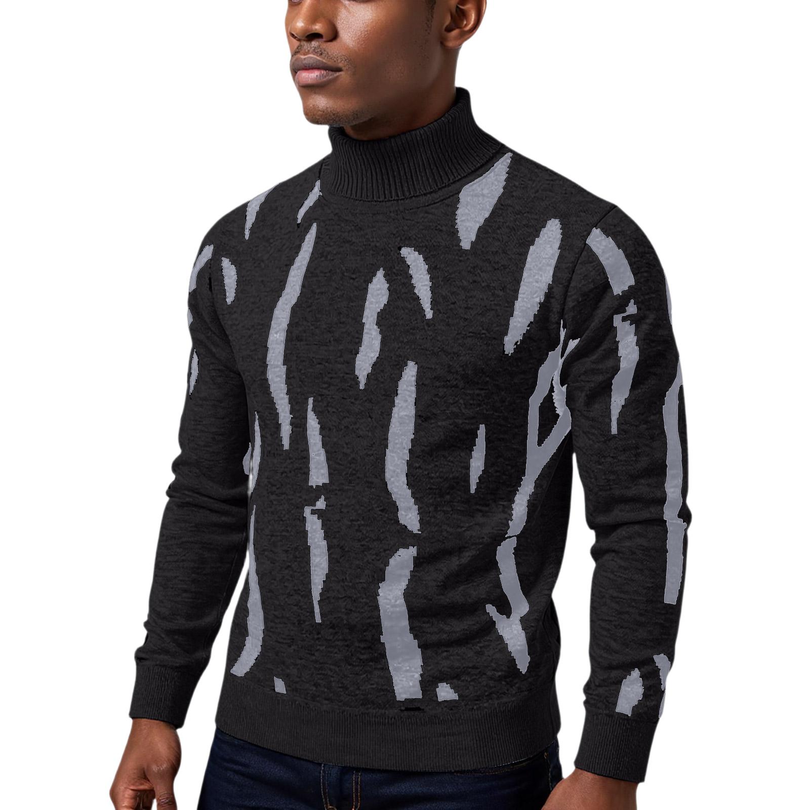 

Men s Popular Fashion Leisure Gao Ling Self-Cultivation Keep Warm Pullover Knitting Sweater XXL