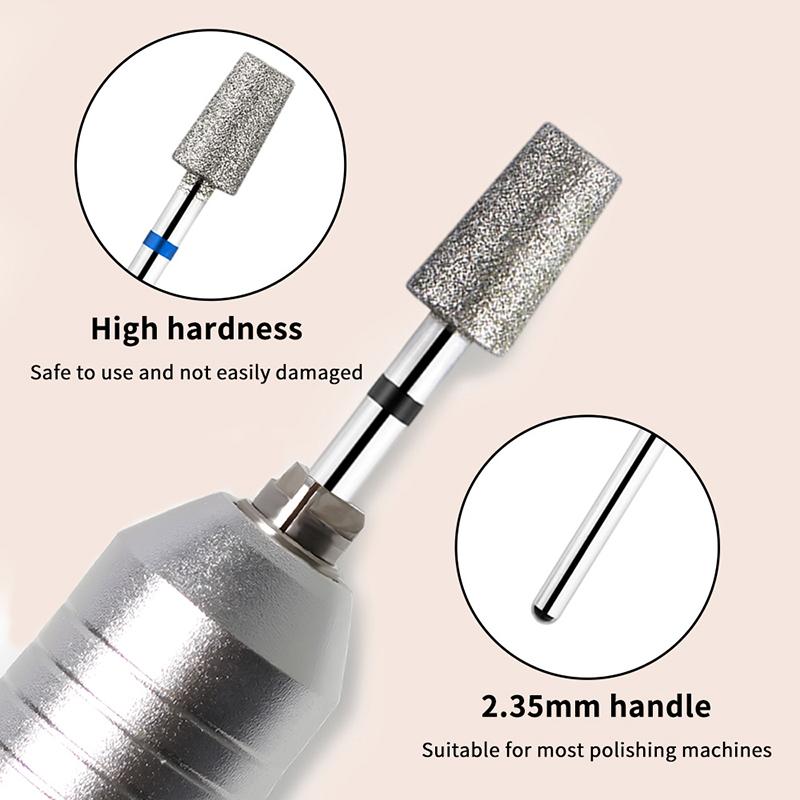 Nail Drill Bit Flat Head Conical Electric Manicure File Quick Removal Nails Polish Grinding Head Cuticle Professional Nail Tools