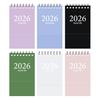 2026 Mini Desk Calendar with Stickers Ritual Life Planner Portable Standing Flip