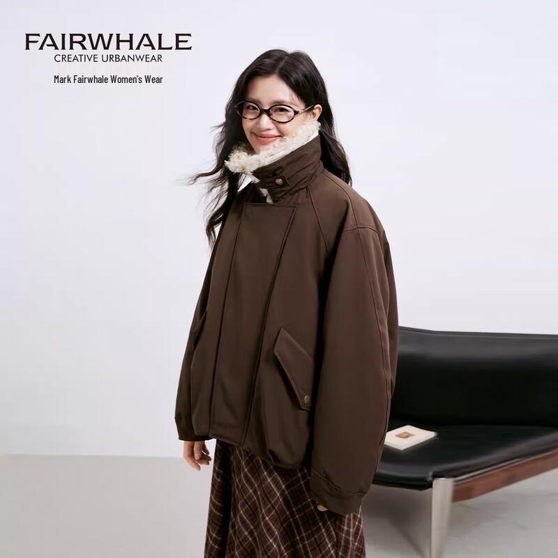 Mark Fairwhale Women's Lamb Shearling Lapel Down Parka