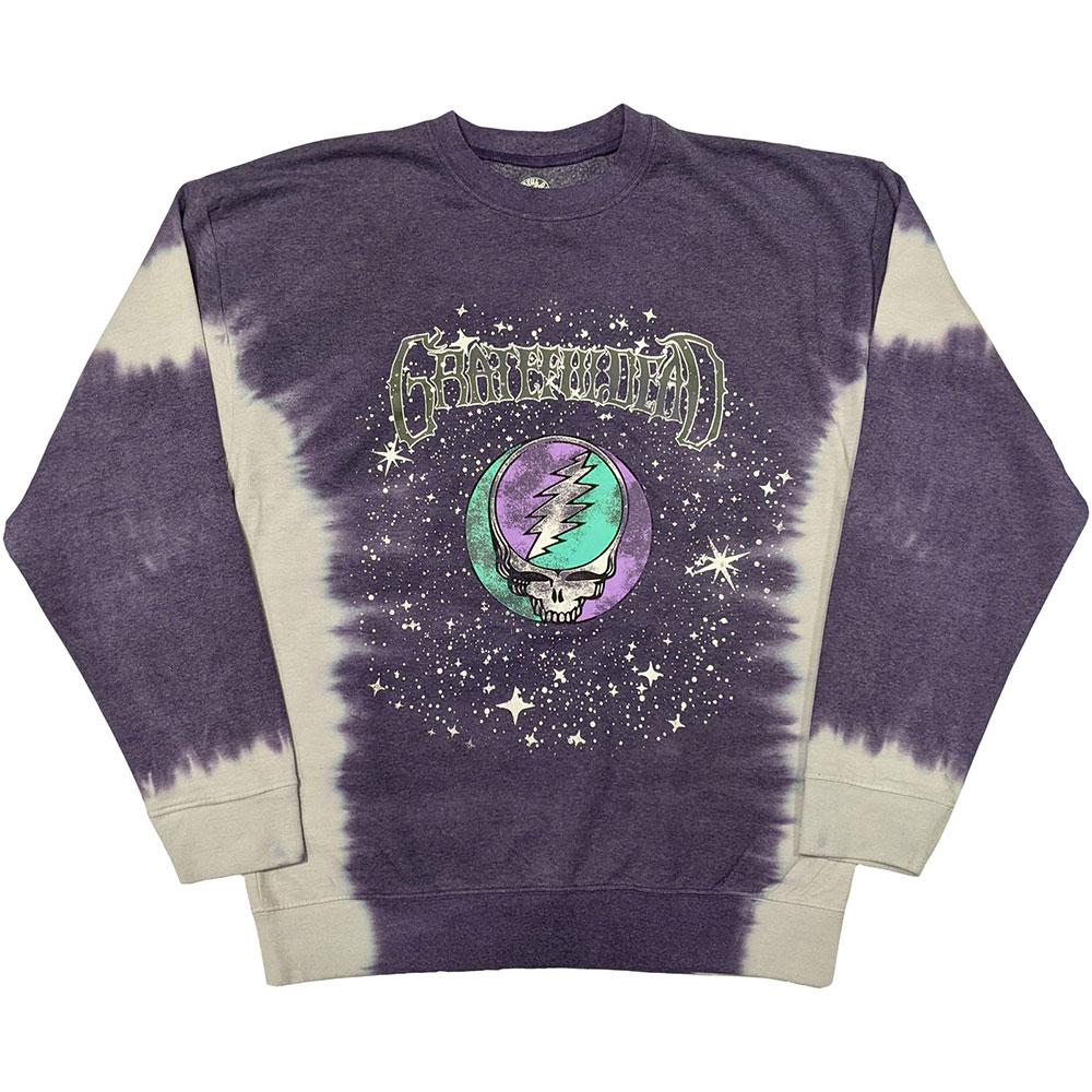 Grateful Dead Unisex Adult Cosmic Stealie Dip Dye Sweatshirt
