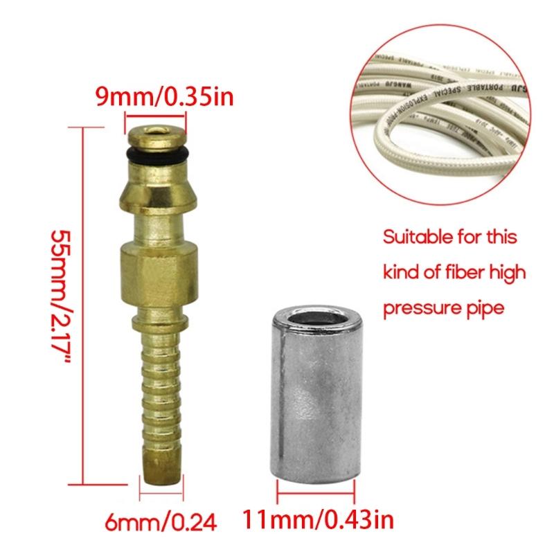 High Pressure Washer Hose Insert Fittings Car Washer Water Cleaning Hose Pipe Fitting TwistConnector Quick Fixing