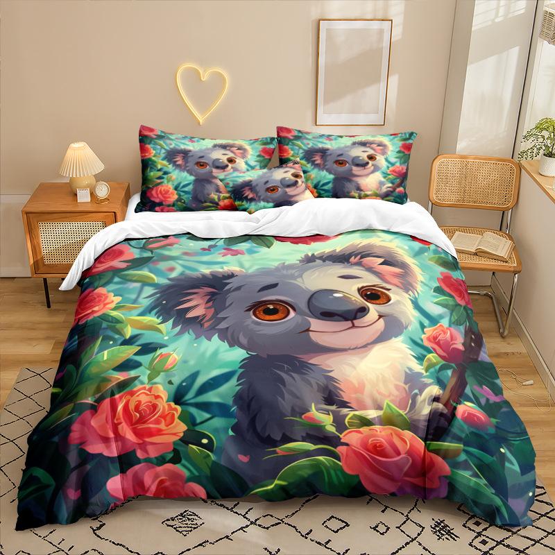 

Анимационный Сериал 3D Цифровая Печать Комплект Постельного Белья из Трех Предметов Простыня Пододеяльник 90 * 200 two-piece set