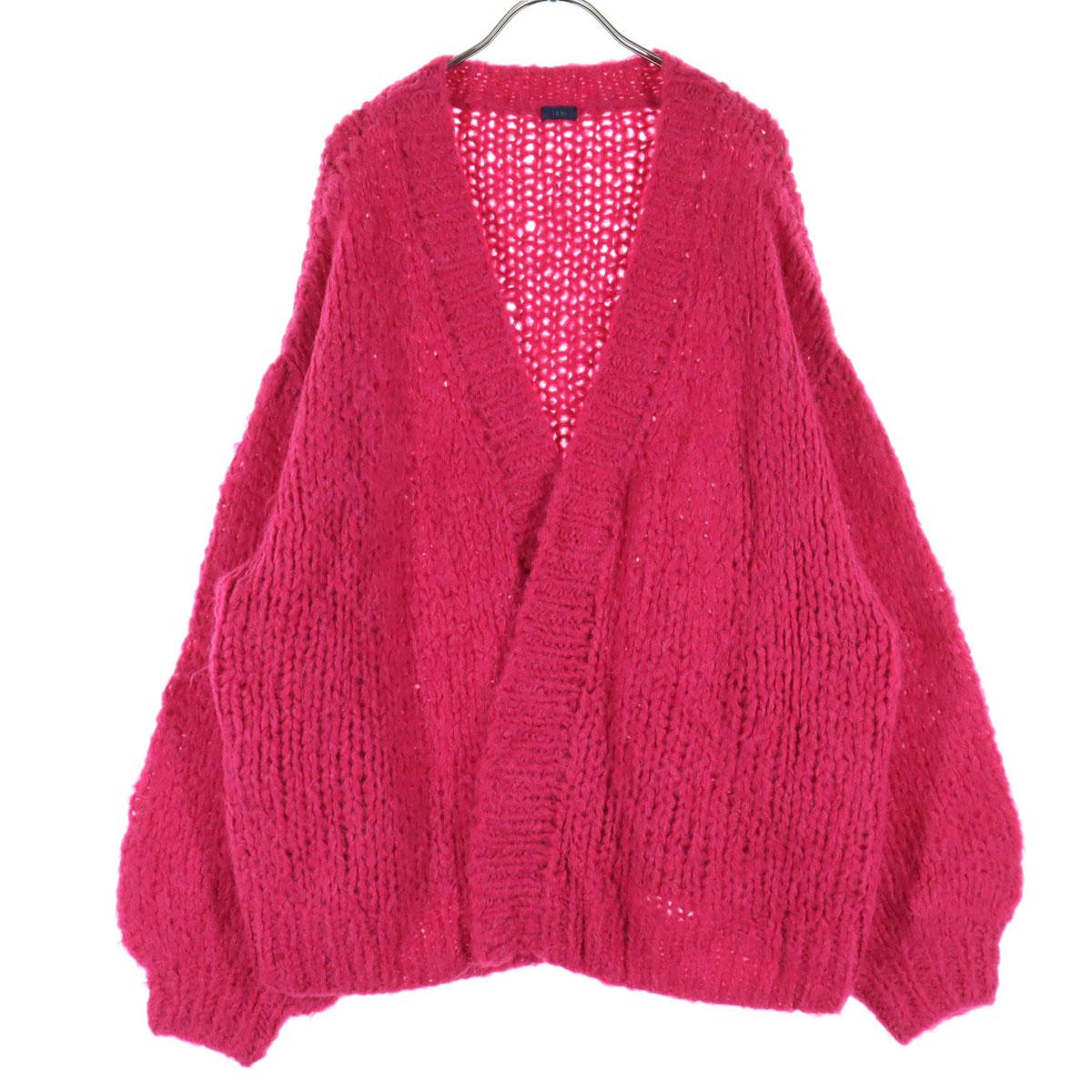 

Beauty products ichi Long sleeve knit cardigan F Red Women Used