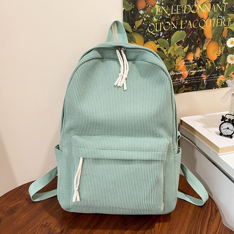 

Рюкзак женский осенне-зимний новый простой уличный тренд большой вместимости повседневный женский рюкзак зелёный