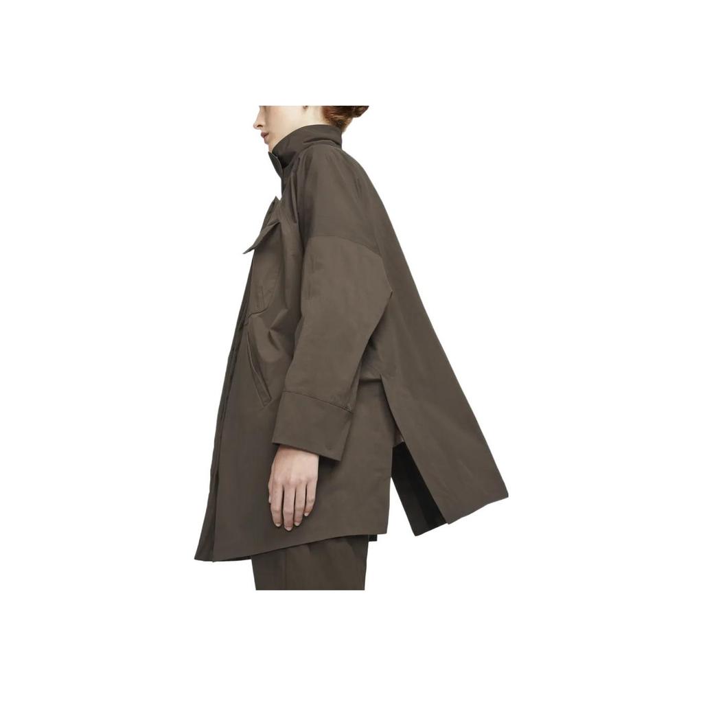 Nike Esc Series Solid Color Pocket Mid-Length Collar Jacket Women Jacket Brown DH2959-295