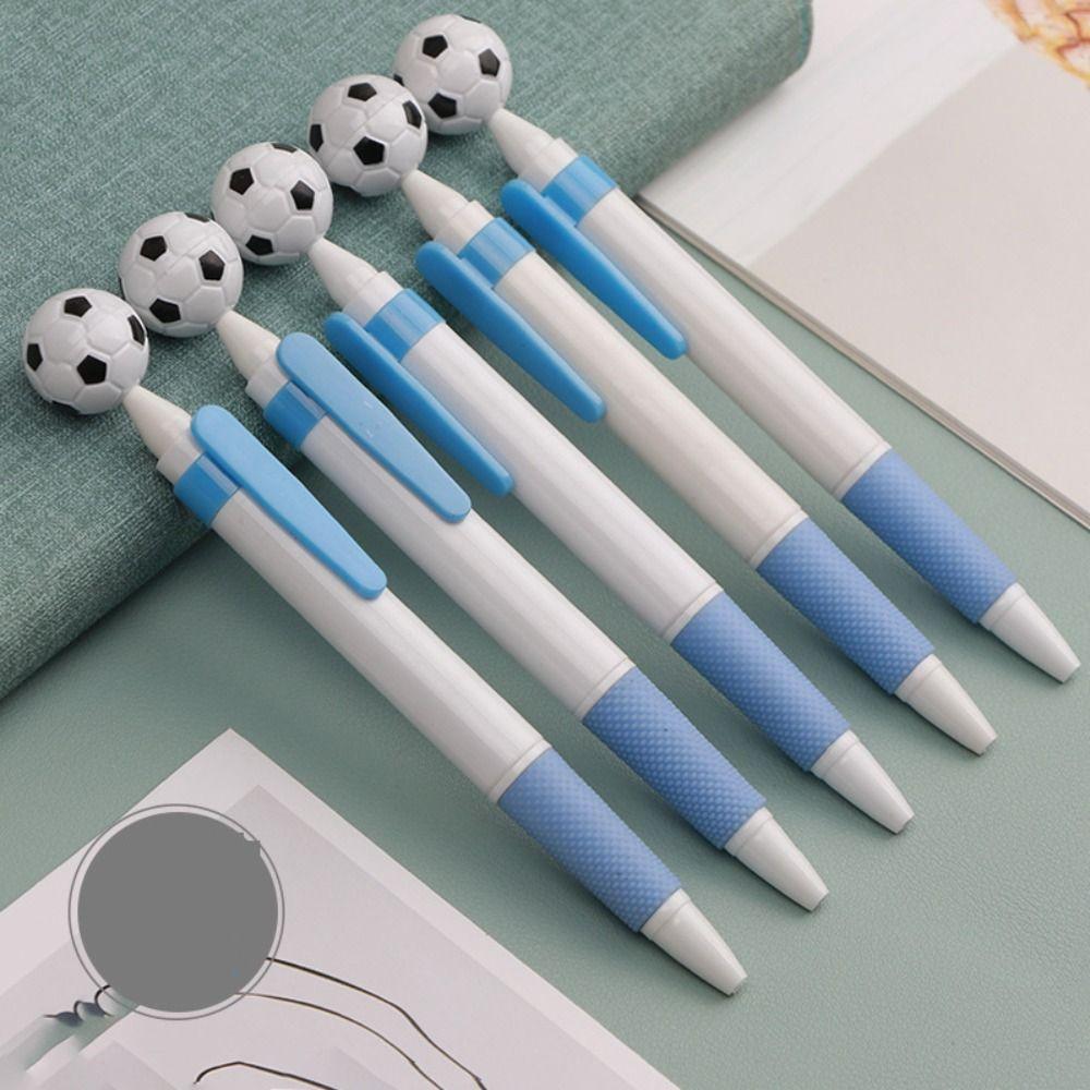 5 Pcs/Bag Multi-use Football Ballpoint Pen Creative Signature Pens Writing Pens Note Taking