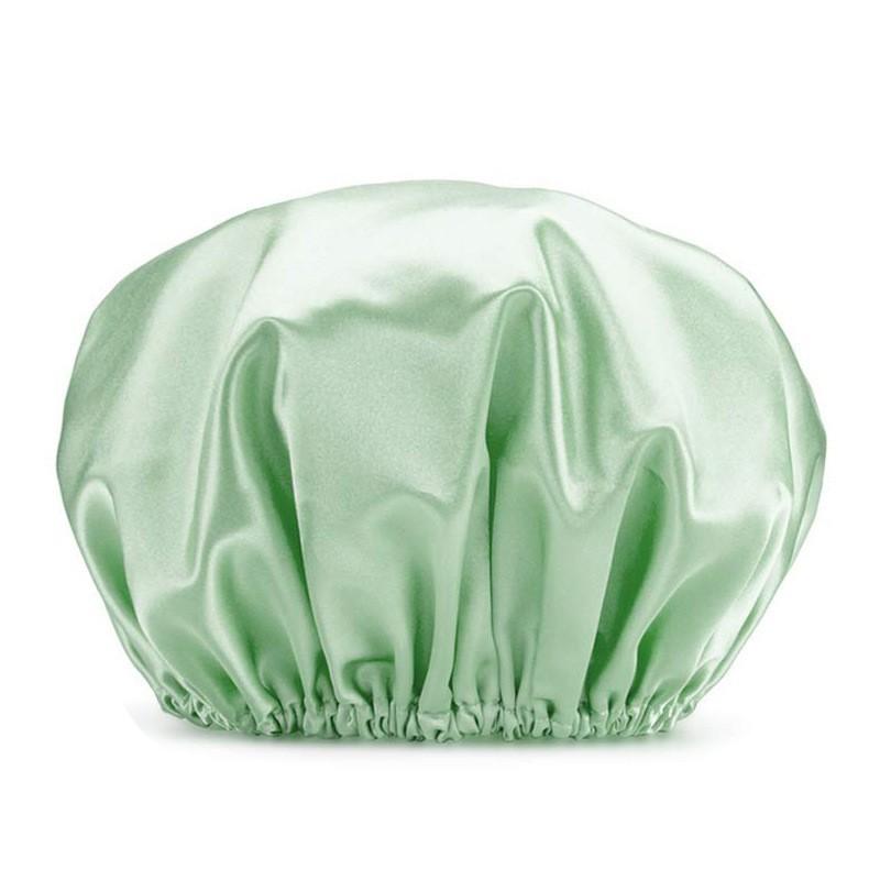 Reusable Shower Cap Daily Use Night Sleep Bath Women’s Hair Care Accessories Double Layer Bath Shower Hair Cover