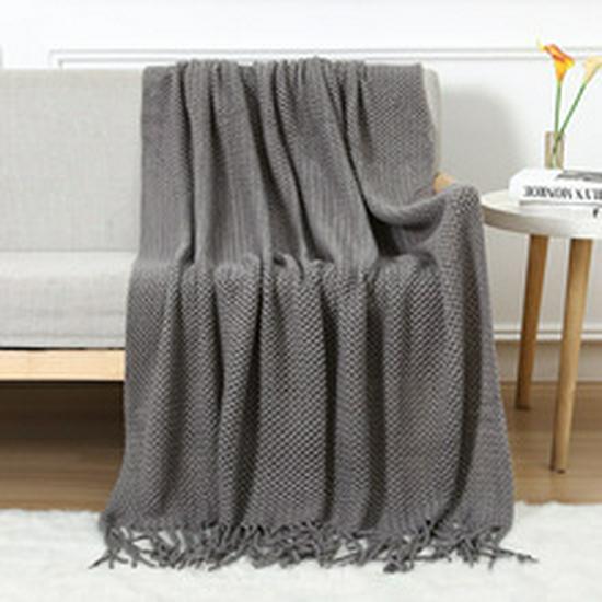 Waffelstruktur Mehrzweckdecke: Sofa, Nickerchen, Bett und Decke für Zuhause, Büro oder Reisen.