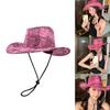 Vintage Costume Western Cowboy Hat Cosplay Cap Household Decoration for Home Festival Shopping Traveling Supplies