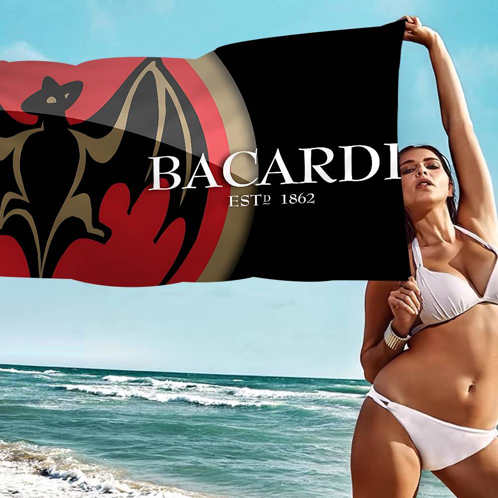 B-Bacardi Microfiber Beach Towel Absorbent Quick Dry Soft Yoga Swimming Resort Mountain Climbing Towel