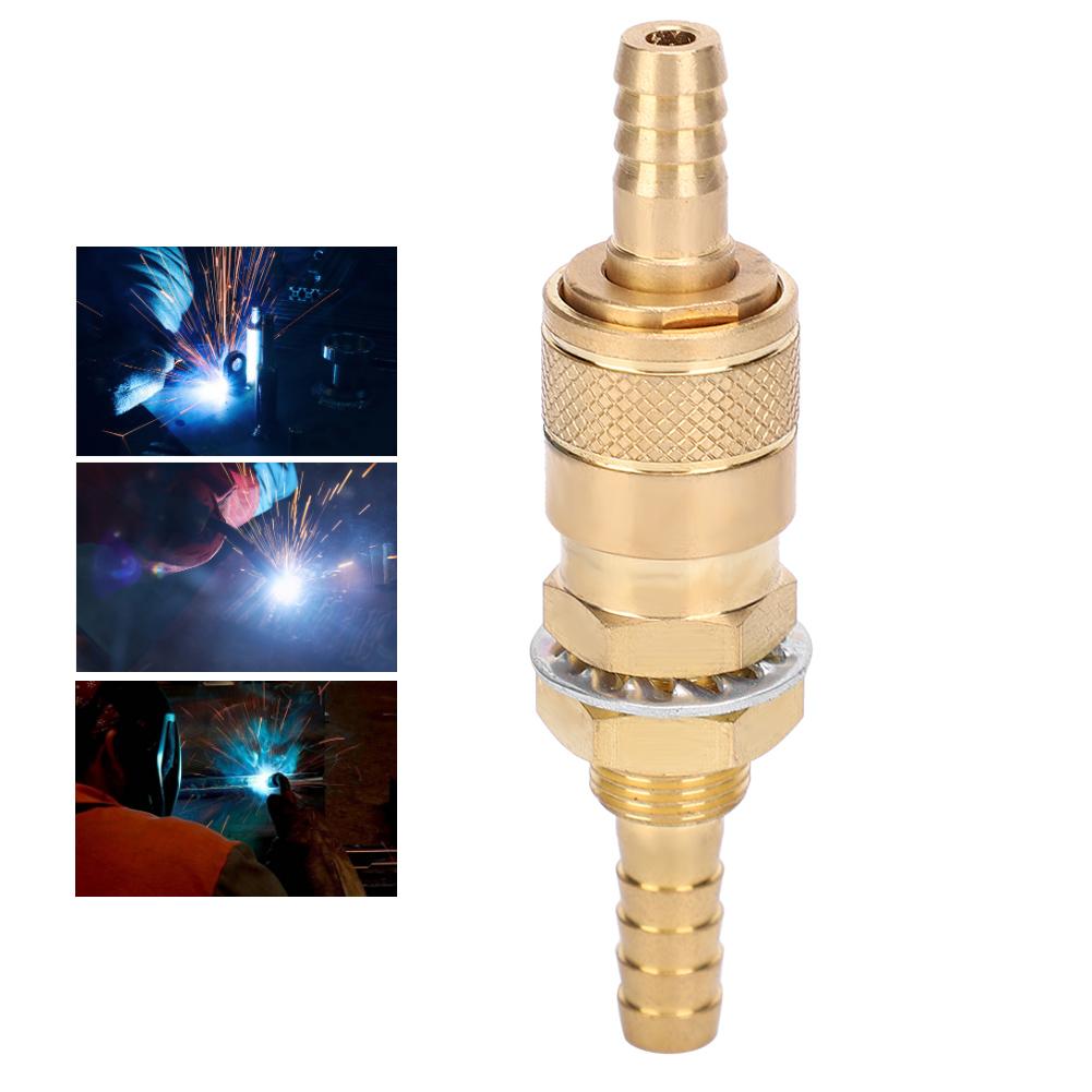 8mm Pair of Water Cooled & Gas Adapter Quick Connector Fitting for MIG TIG Welder Torch