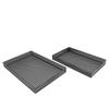 Metal Handicrafts Square Grid Tea Tray Storage Pallet Geometric Hollowed-out Plate Fruit Plate Desktop Storage Container