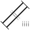 Window Grille 76 X 30 Cm Powder Coated Steel Black