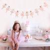 Ballet Girls Birthday Decorations - Ballerina Party Garland,Pink Ballet Banner,Girls Dance Party Hanging Garland Photo Props,Ballerina Wedding Party