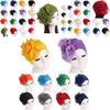 Luxurious Bamboo Fiber Womens Hair Loss Turban Cap With Beautiful Flower Design