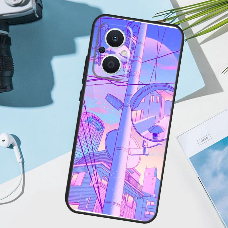 Pastel Japan Kyoto City Cover For OPPO Reno 11 Pro 10 12 13 14 14F 13F 12F 11F 7 8 Lite OPPO Find X6 X5 X8 X9 Pro Case