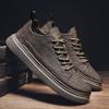 Board-Schuhe Außenleder Oberfläche Lässig Weiche Sohle Rutschfest Sport-Lederschuhe Student