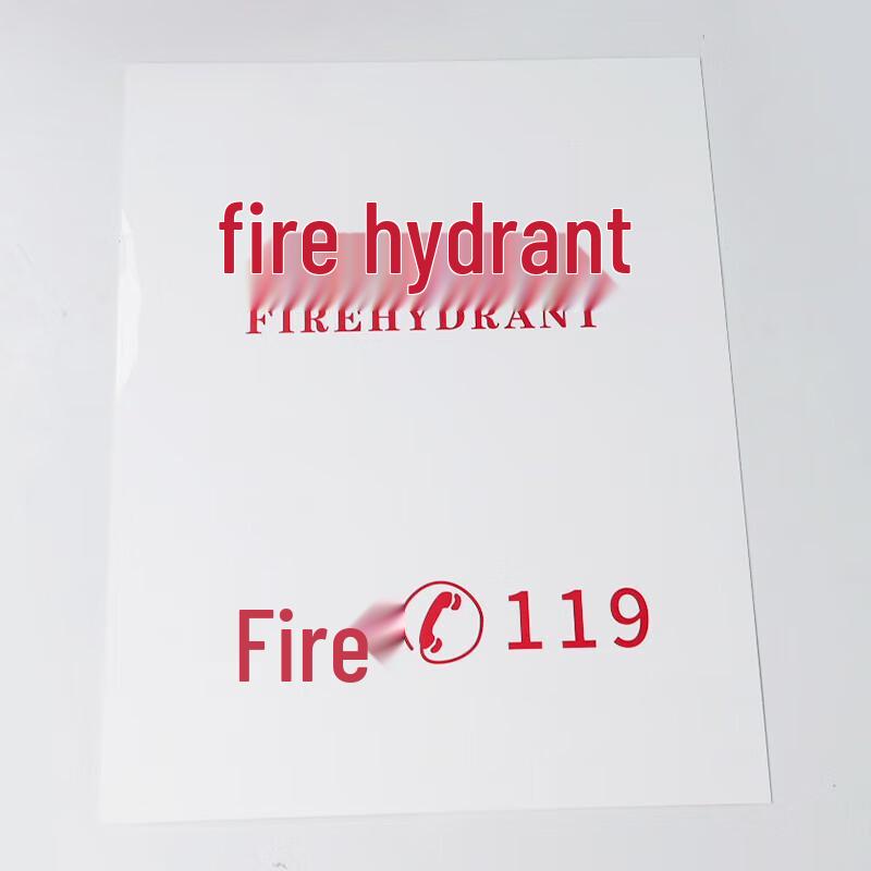 Hesidike Fire Safety Box Acrylic Panel