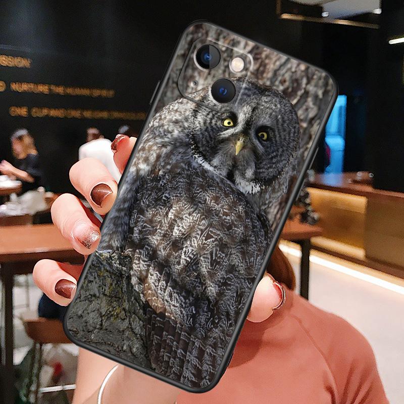 Camouflage Owl Phone Case For iPhone 16 Pro Max 14 13 12 11 15 Pro Max Plus 12 13 Mini XR 16e Funda Cover