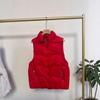 Down Jacket Vest Women's New Single-breasted Outer Wear Stand-up Collar Down Vest Sleeveless