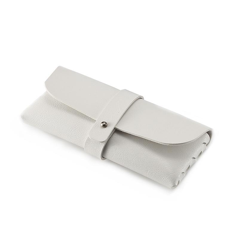 

Classic Leather Eyeglass Case Set with Custom Logo - Lid and Base Design