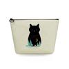 Women Leopard print lettering Print Cosmetic Bag Toiletries Organize Travel Storage Case 6731 KTB