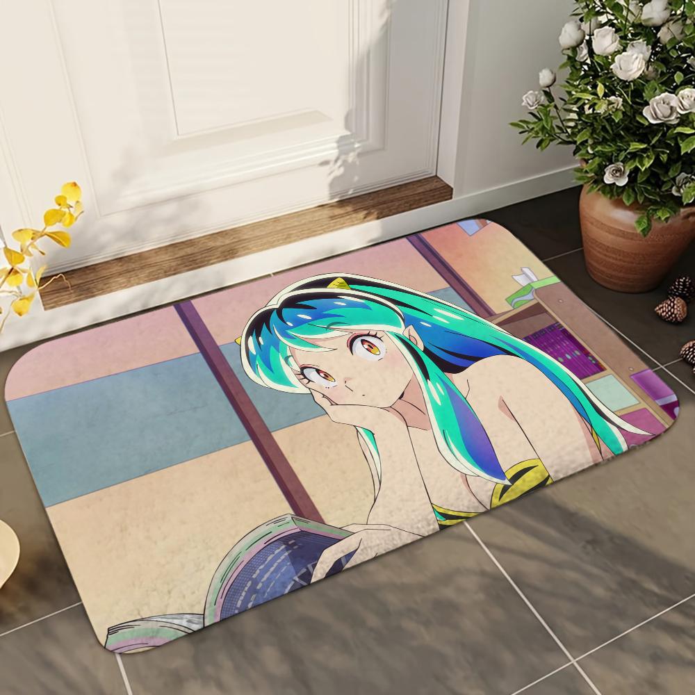 

1 шт. U-Urusei Y-Yatsura Впитывающие коврики для ванной, Противоскользящие коврики, Товары для домашнего декора, Ковры, Коврики для пола для дома, кухни 40x60cm