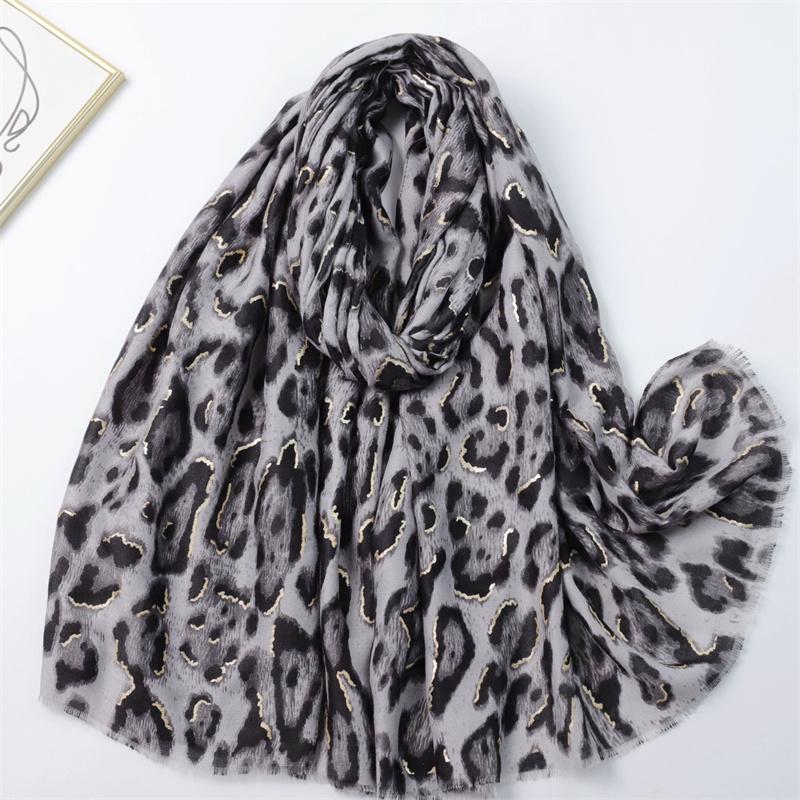 Lurex Glitter Sexy Leopard Dot Fringe Viscose Soft Scarf Chic Cotton Shawl Women Perfect for Travel & Casual Muslim Hijab