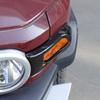 For Toyota FJ Cruiser 2007-2025 ABS Glossy Black Car Front Fog Light Bumper Frame Trim Headlight Cover Accessories