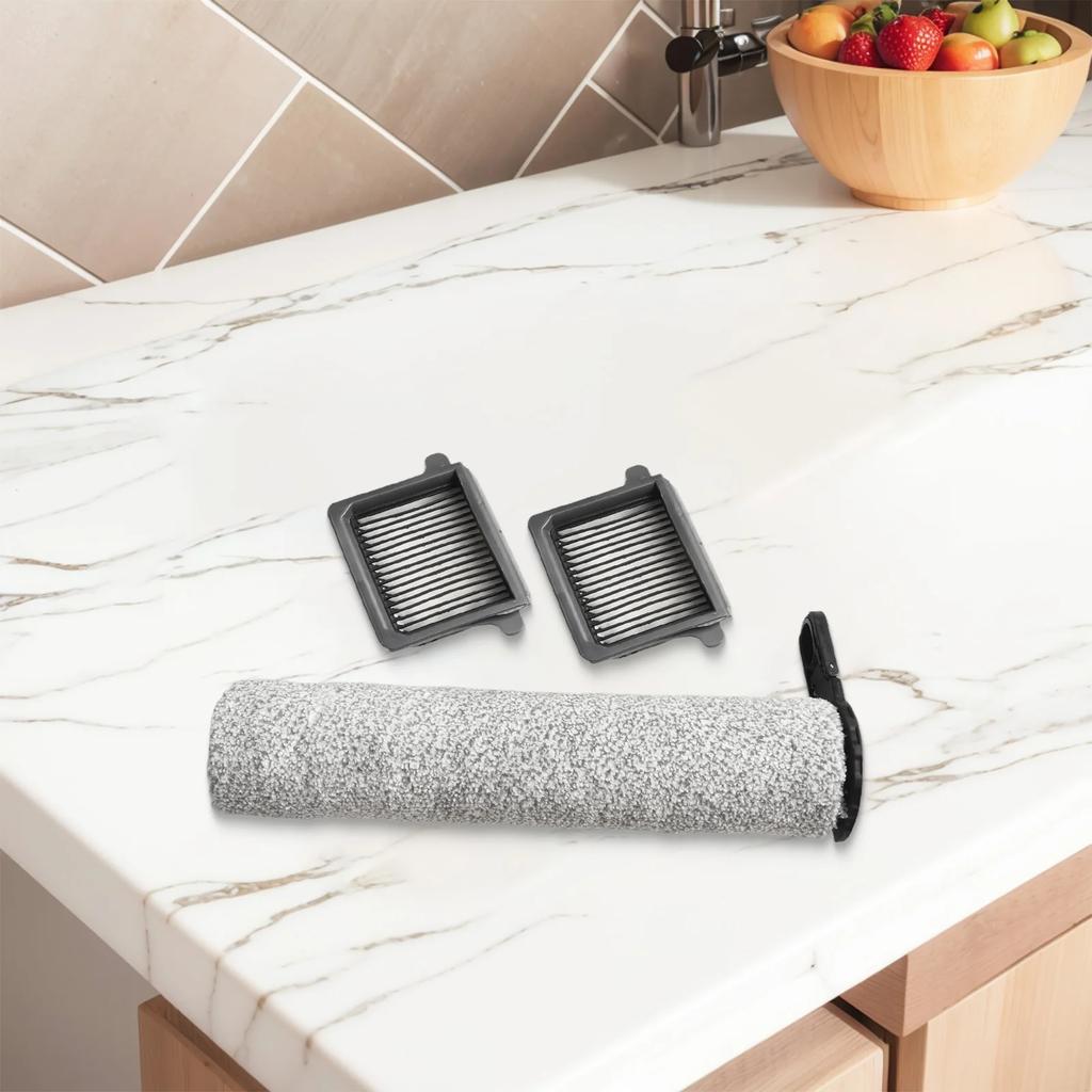 För Tineco S7 Kompatibla Mikrofiber Rengöringstillbehör Effektiva Rullborstar & Filter Set Uppgraderad Design