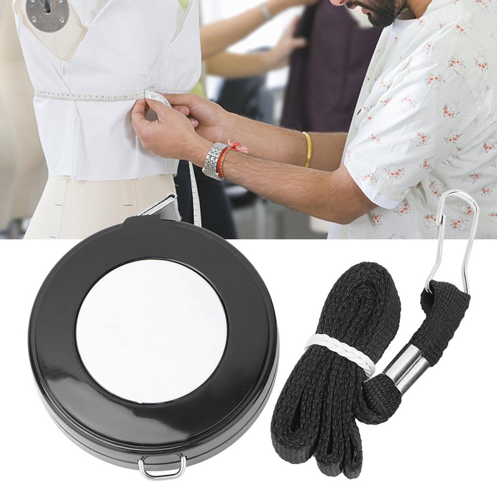 Tape Measure 150cm Soft Retractable Tape Tailor Body Cloth Measuring Ruler (White)