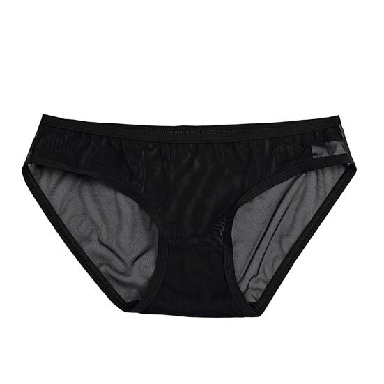 Women Sheer Mesh Transparent Thongs Sexy See Through Underwear Ladies Low Rise Cheeky Panties Ultra-thin Stretchy Briefs
