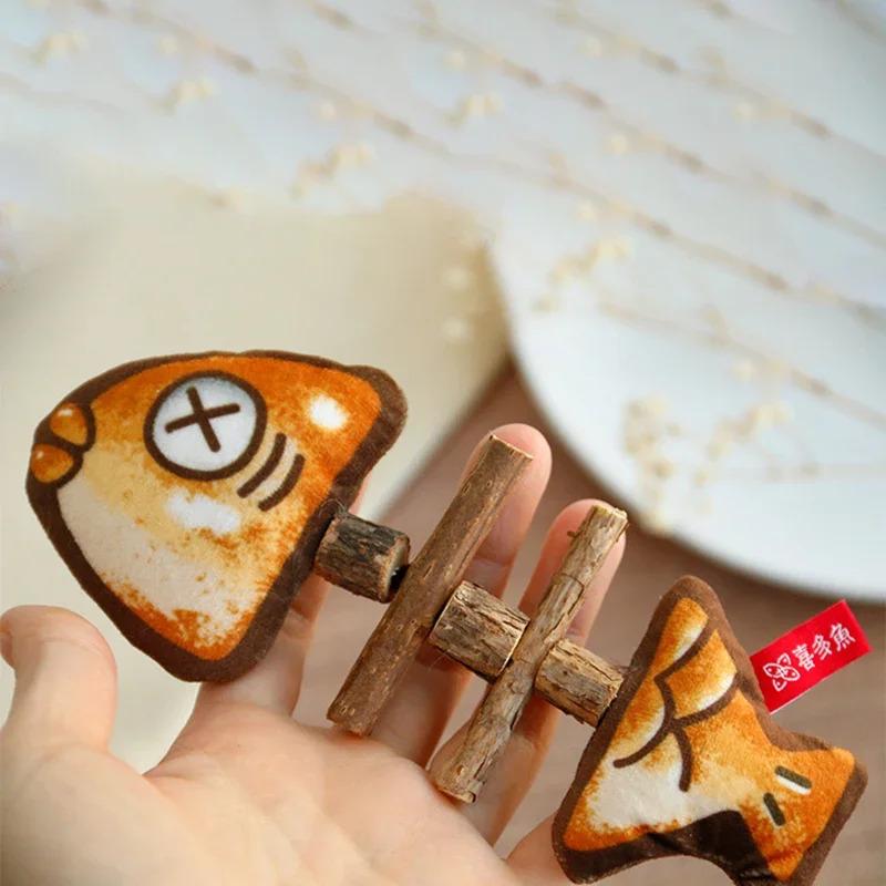 Жувальні іграшки для котів Інтерактивні іграшки для корінних зубів Риба на грилі Silvervine Cat Teaser Іграшка Чистий рот Кошеня Гральна іграшка Товари для тварин Аксесуари