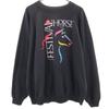 90s Old USA Made Horse Print Long Sleeve Sweat Trainer XXL Men's Used