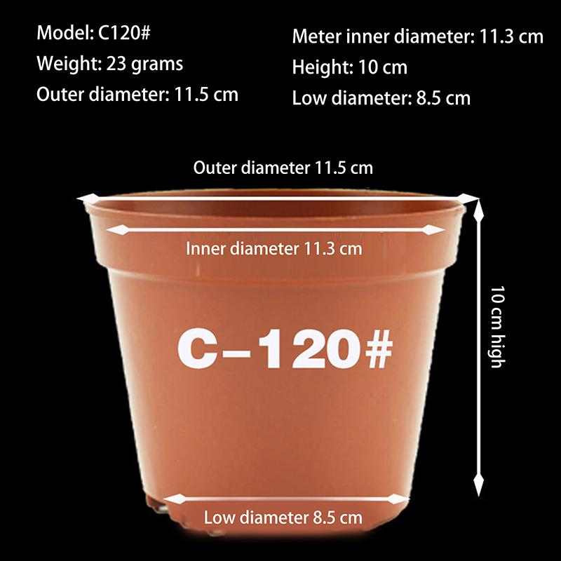 7.5/9/10.5/11.5Cm Circular Plastic Flowerpot, Plant Nursery, Small Flower Pot, Potted Plant