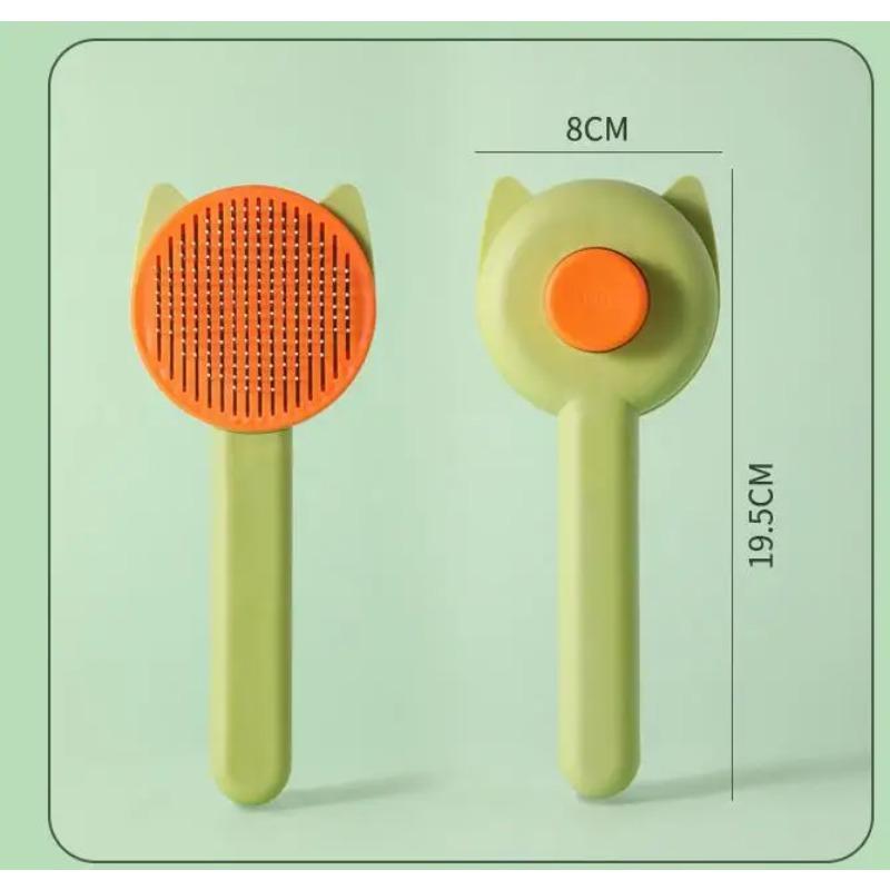 1pc Pet Supplies Pet Comb Self Cleaning Slicker Brush Remove Hair Grooming Brush Pet Dematting Comb Beauty Slicker Cat Comb