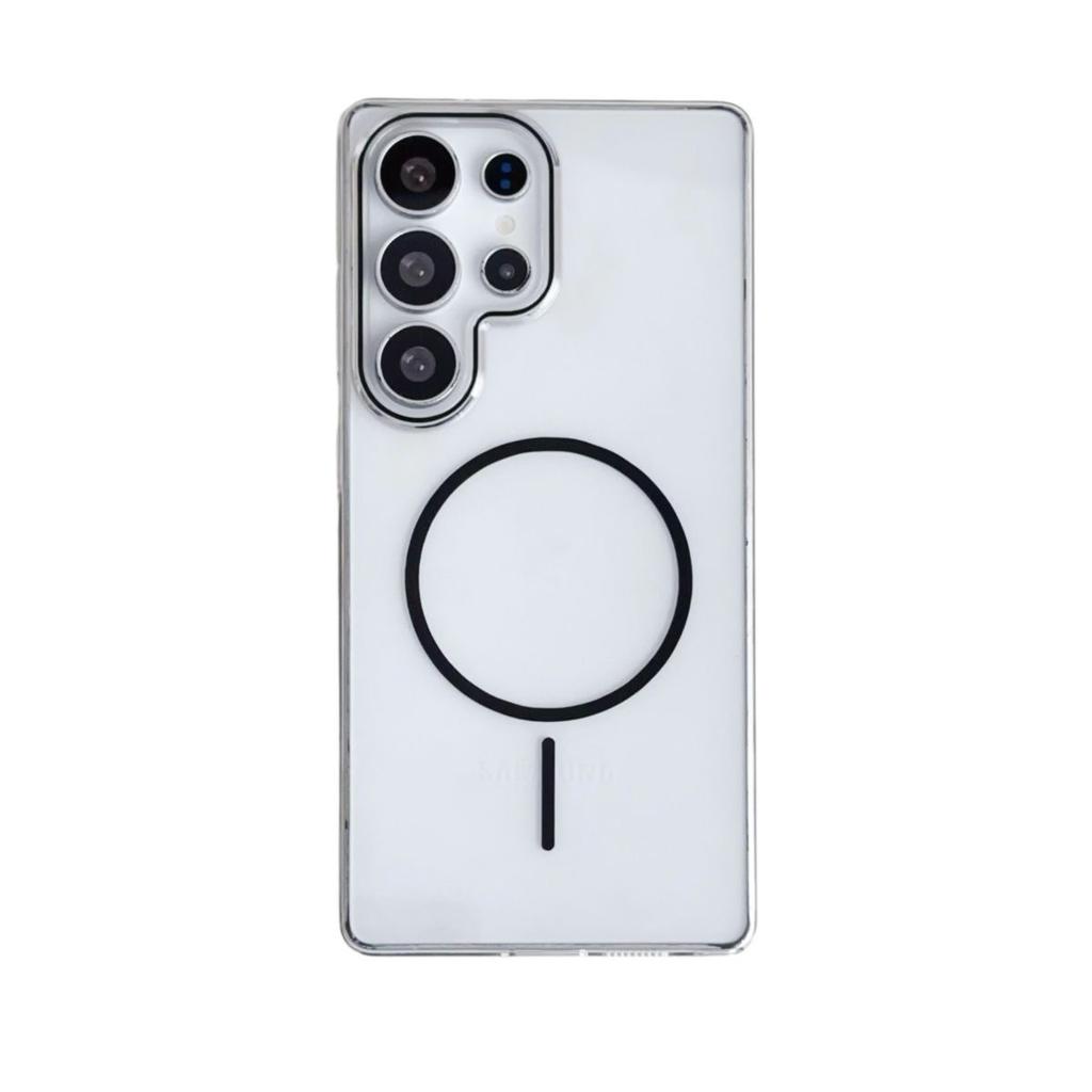 Applicable To Samsung S25ultra Mobile Phone Case S25 Anti Fall S24 Magnetic S24plus Transparent New Acrylic Hard
