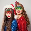 Unisex Unique New Year Christmas Party Glowing Eyeglasses for Adult Teens