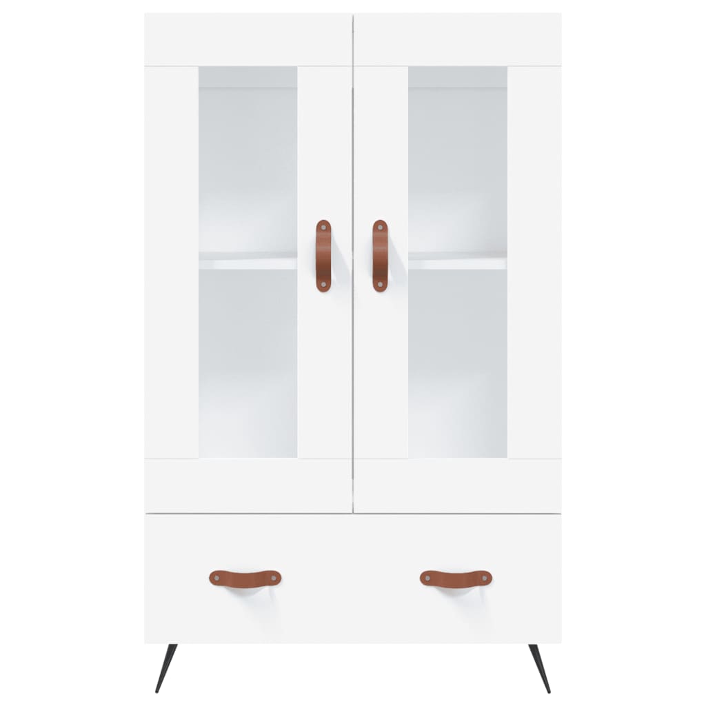 Highboard in White 69.5 x 31 x 115 cm Particleboard