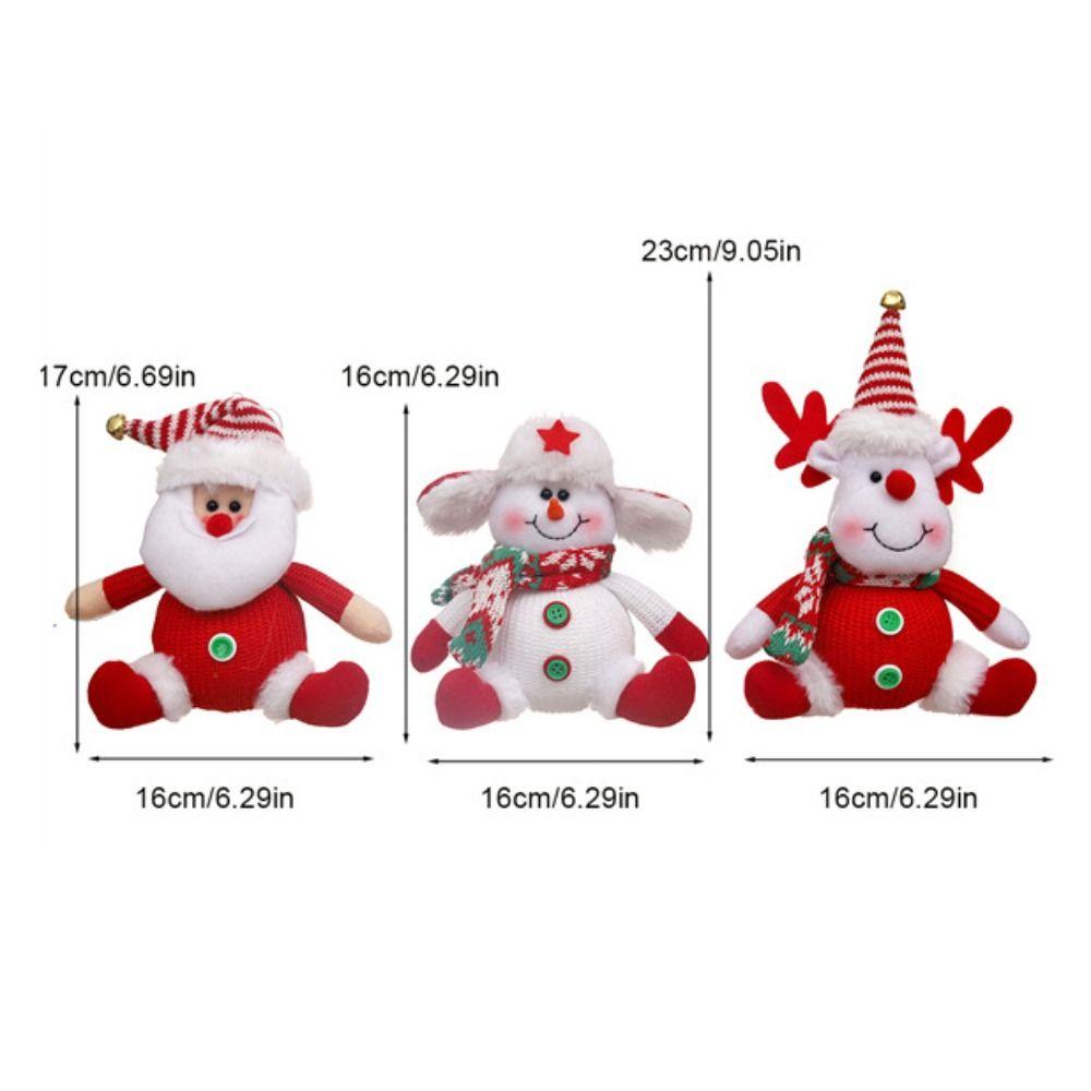 Elk Santa Claus Pendant Snowman Merry Christmas Decoration Holiday Party Supplies