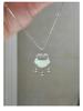 Hetian Jade Women's Necklace: 999 Sterling Silver Peace Lock Pendant, Versatile Clavicle Chain, Ideal Birthday Gift for Girlfriend