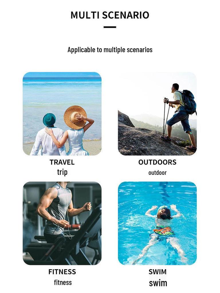 Herrars Vattentät Resetoalettväska - Transparent, Bärbar, Våt/Torr-separation för Bad & Simning