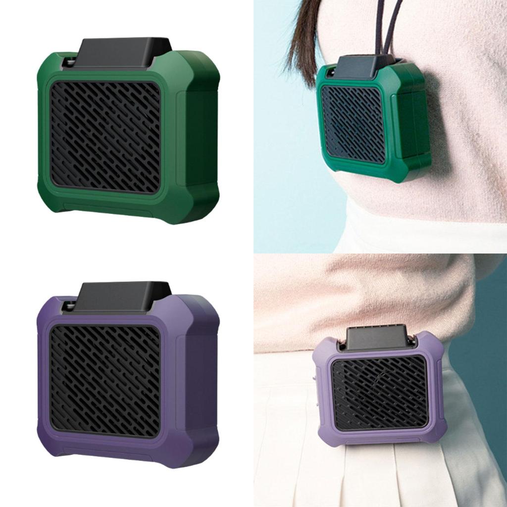 Necklace Fan Hands Free Wearable Fan Gardening 3 Speeds Adjustable Camping Air Conditioning Accessories