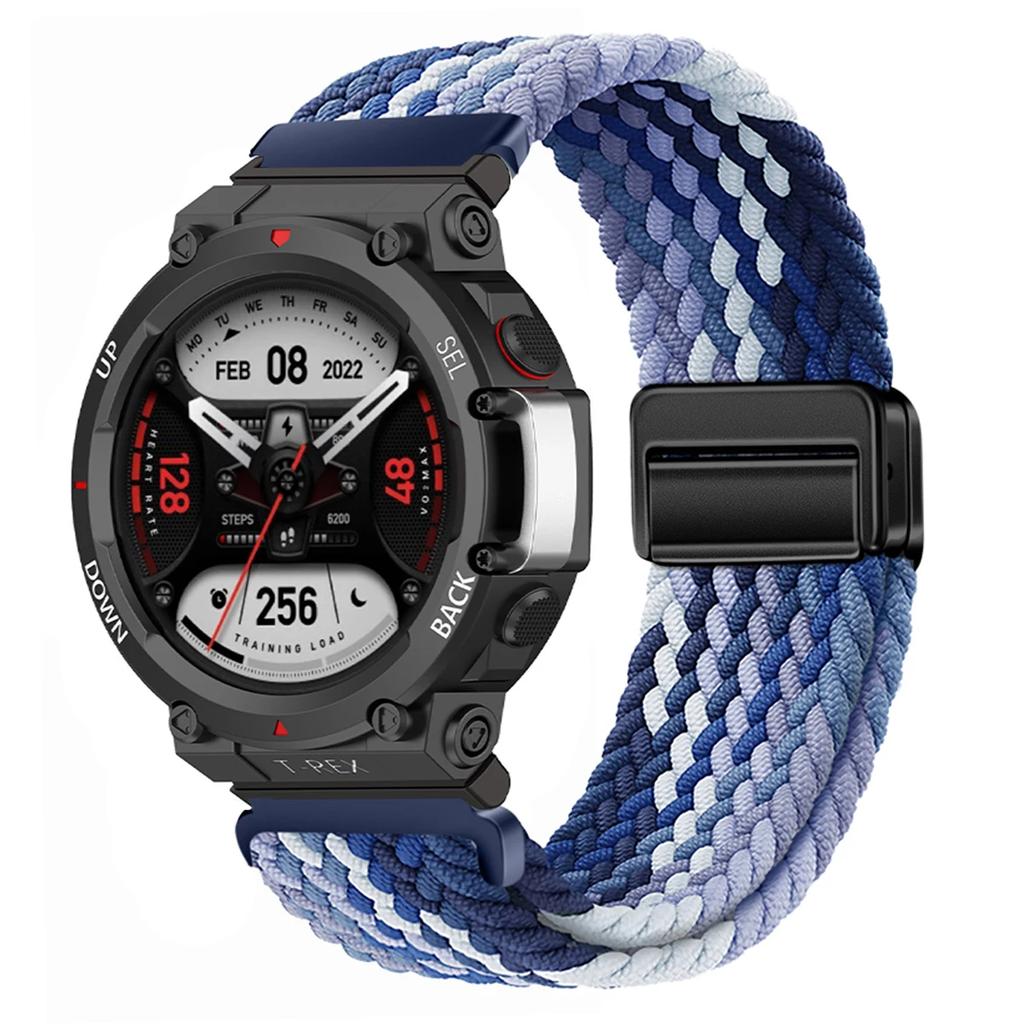 Geflochtenes Solo Loop Armband für Huami Amazfit T-Rex 3 Band Smartwatch Nylon Elastische Armbänder für Huami Amazfit T-Rex 3 Correa Band