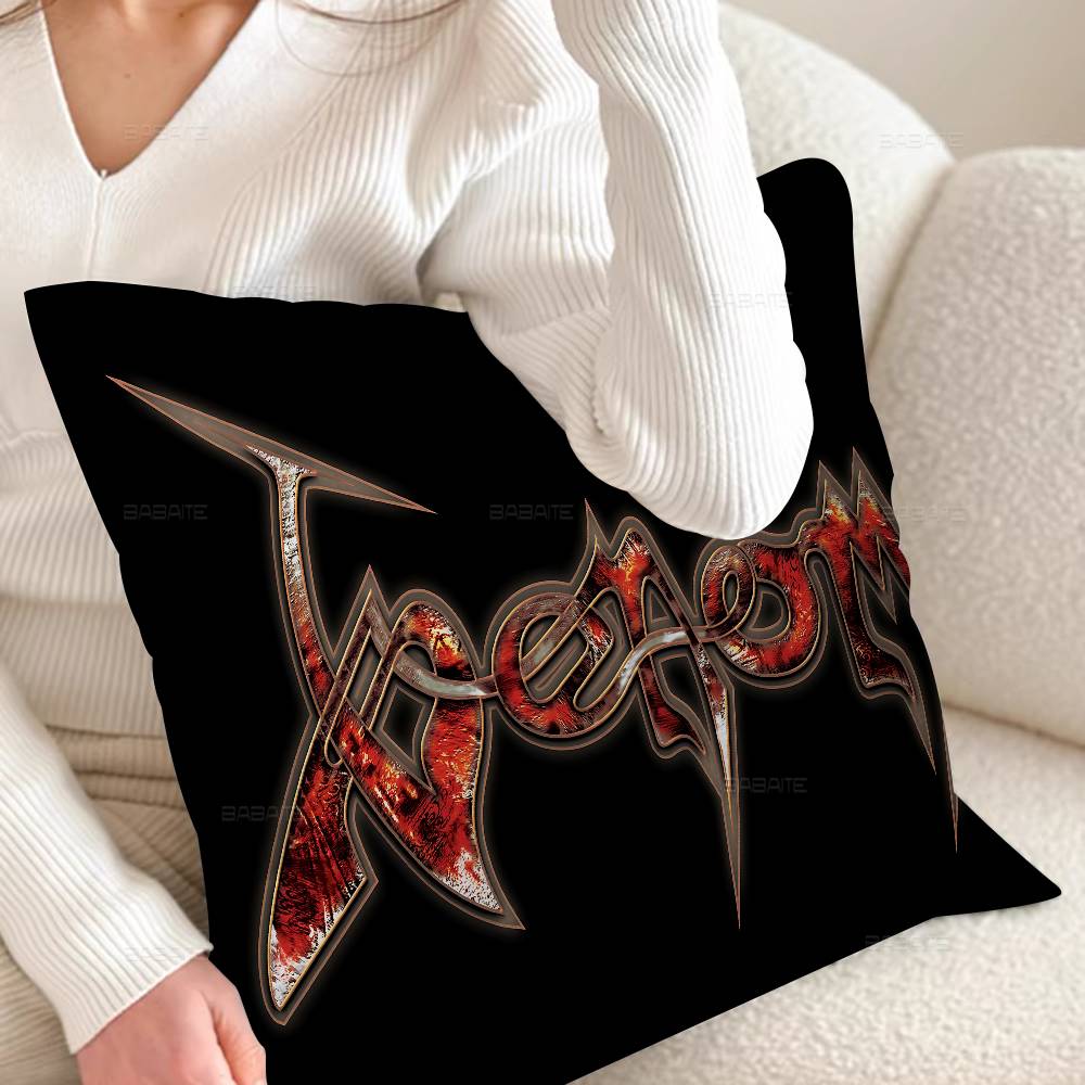 V-Venoms B-Black Metal Band Pillowcase Toon Gift Cushion Cover Bedroom Home Sofa Chair Seat Decor Pillow Case