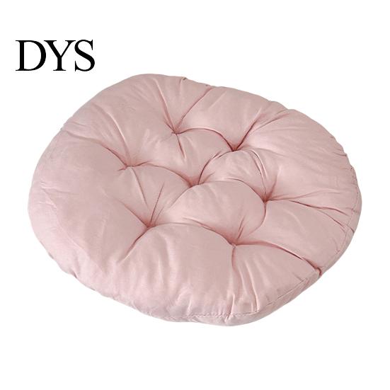 Comfortable Polyester Fiber Seat Mat Chair Cushion with Straps, Square Round Soft Pad, Solid Color Pad for Household Chairs Non-slip Office